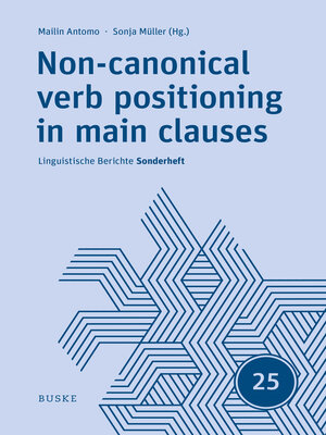 cover image of Non-canonical verb positioning in main clauses